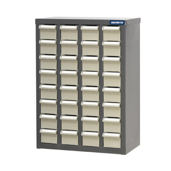 TRADEMASTER - PARTS CABINET METAL A8 32 DRAWERS 466W X 222D X 642H